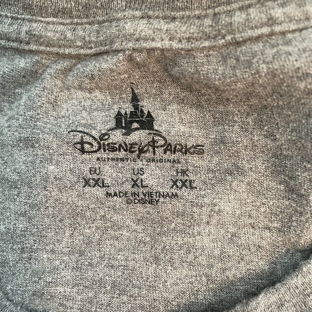 Disney Parks Walt Disney World Adult XL Gray T-Shirt 71 Embroidered - Picture 5 of 6